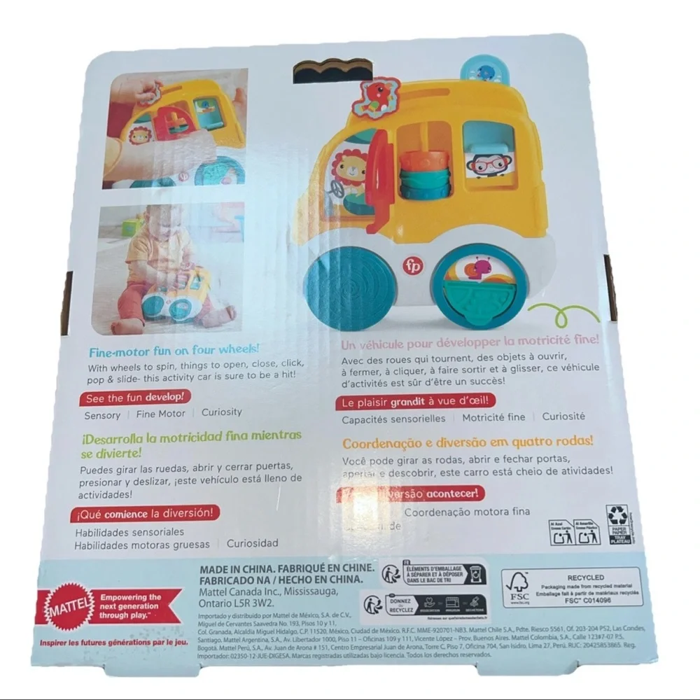 Fisher Price Animal Friends Discovery Car  AND Playtex Musical Piano Fish BABY